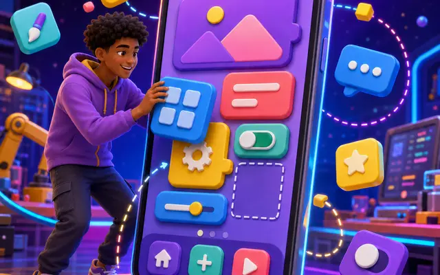 Create a Real Working Smartphone App - No Coding Required! - App Development course for kids and teens