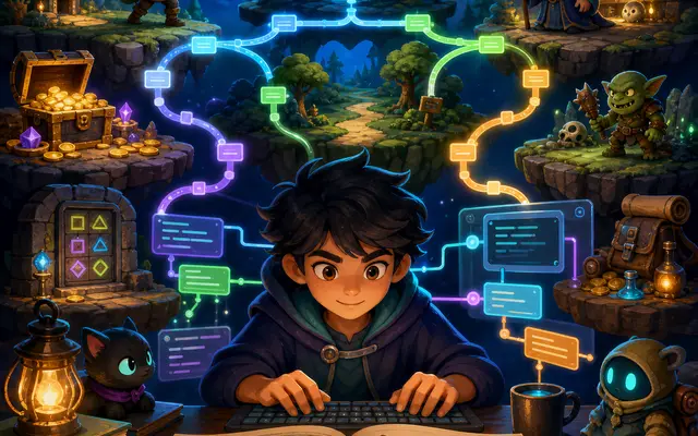 Python Programming | Intermediate | Text Based Adventure Game - Python course for kids and teens