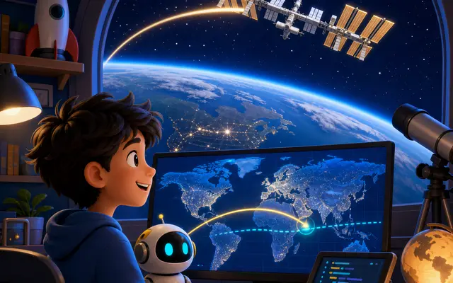 Python Programming | Intermediate | Where Is the International Space Station? - Python course for kids and teens