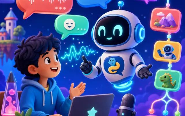 Talk to Python: Chatbots & Speech - Python course for kids and teens